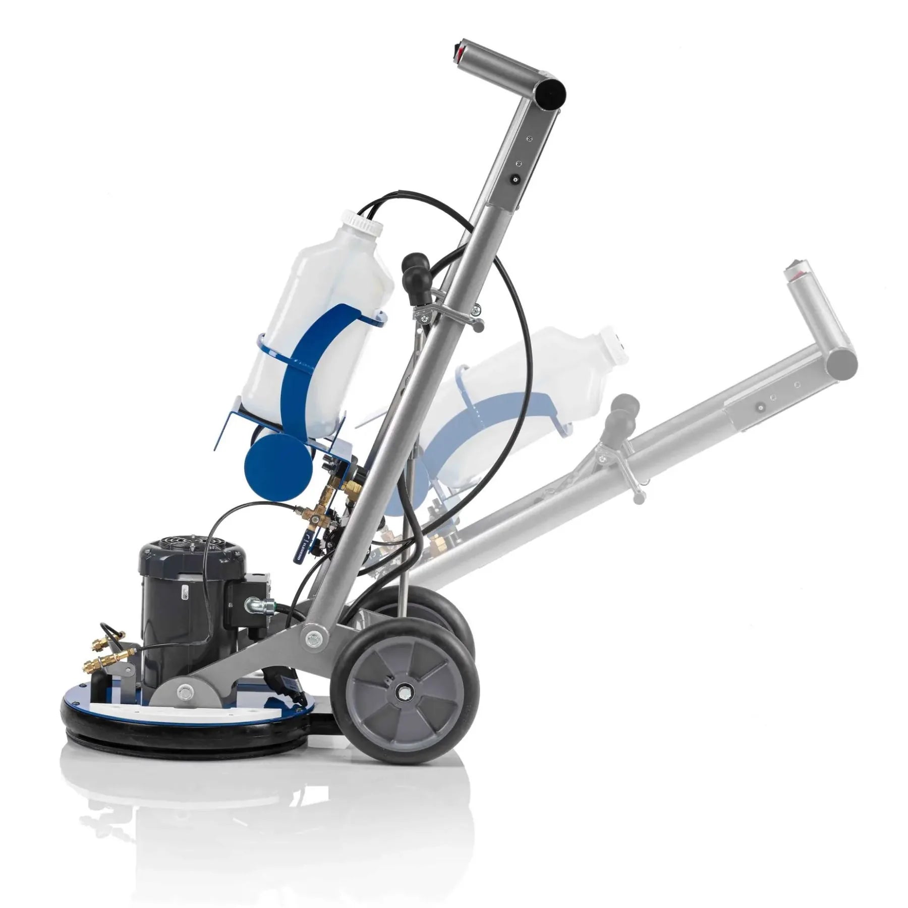 HOS Orbot SprayBorg Left Side View with Handle Position Ranges