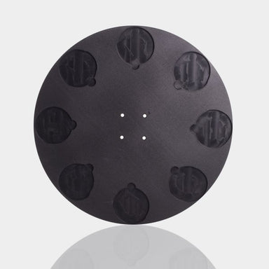 Orbot StoneFlash lippage driver, metal plate with eight Velcro diamond puck holders