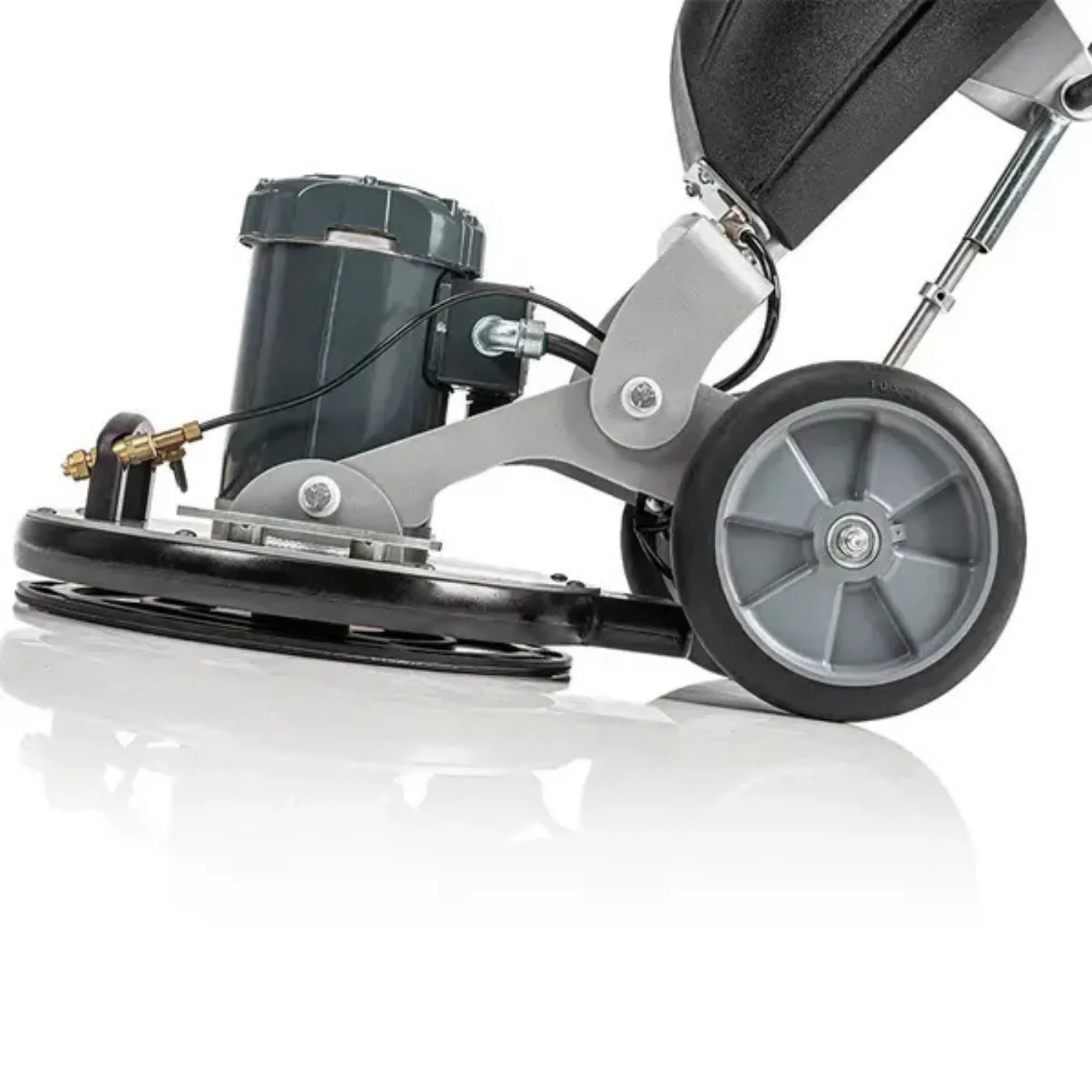 Orbot Vibe Oscilating Carpet Cleaner, Close-Up view on the head and wheels
