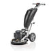Orbot Vibe Orbital Oscilating Floor Machine Main Image, Front-Left Angle, Black and Steel