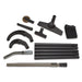 X6004-HU 20 ft high-up kit laid out: extension tubes, curved wands, brushes, cobweb tool, floor tool and carry bag