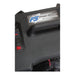 Powr-Flite F5 molded carry handle and side controls, close-up