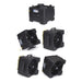 Powr-Flite F5 air mover shown in its four drying positions