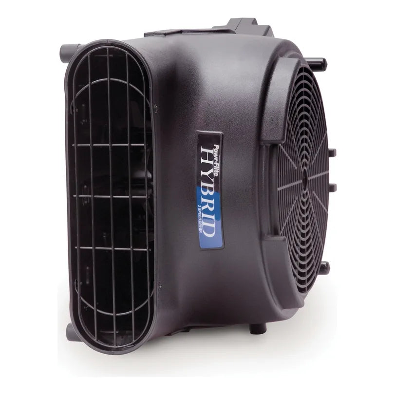 Powr-Flite Hybrid carpet dryer turned on its side