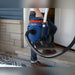 Newton air turbine nozzle cleaning an entry mat