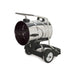 Powr-Flite PF53 wet dry vacuum on its dolly, right side view