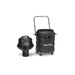 PF54 with the motor head lifted off its 15 gallon polyethylene tank