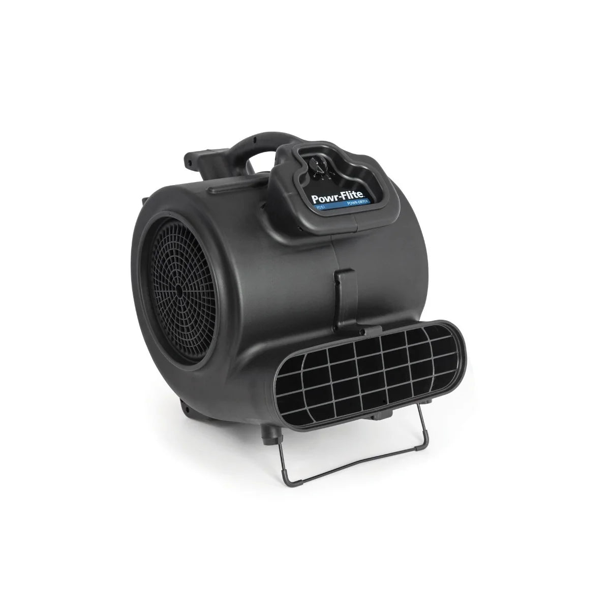 Powr-Flite Powr-Dryer PDS1 air mover lying flat, front three-quarter view