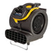 Powr-Flite Powr-Dryer PDS1 tilted up on its kickstand, left side view