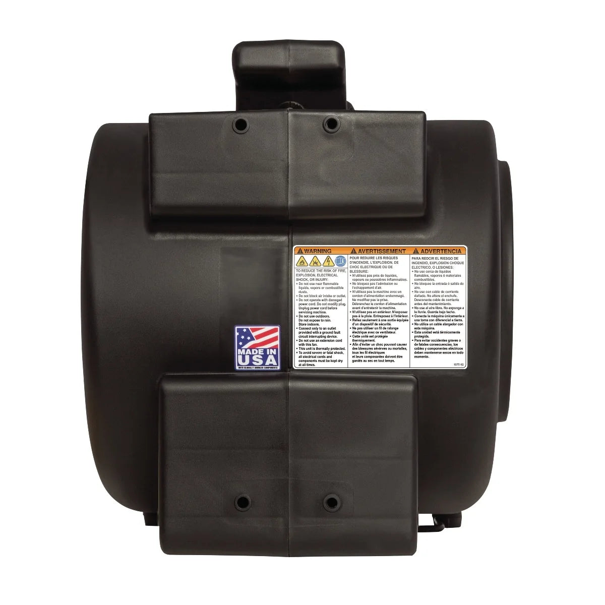 Powr-Flite Powr-Dryer PDS1, rear view