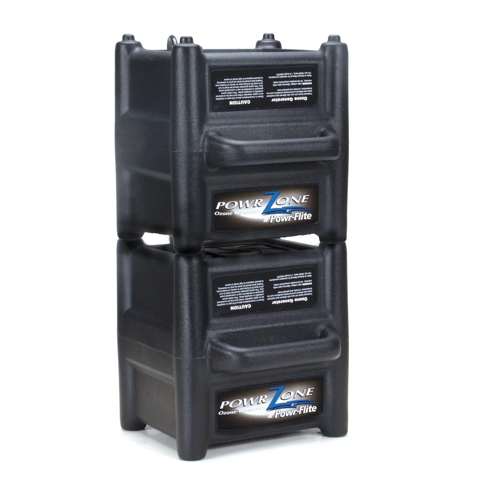 Two Powr-Flite Powr-Zone ozone generators stacked