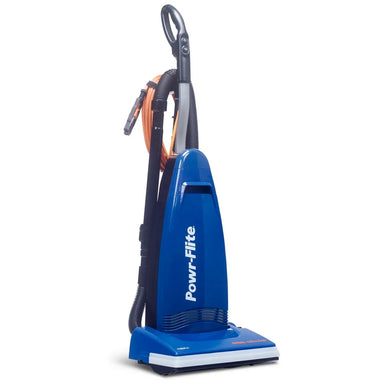 Powr-Flite Rigel Deluxe PV130-W14-U commercial upright vacuum, front view
