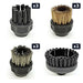 Therma-Steem Industrial 400 factory brush refill set: three each 1-inch nylon, brass and stainless steel screw-on brushes plus one 2-1/2 inch nylon brush