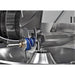 Steam cleaning the blade and bowl of a stainless industrial food mixer with a Therma-Kleen high-pressure steam wand