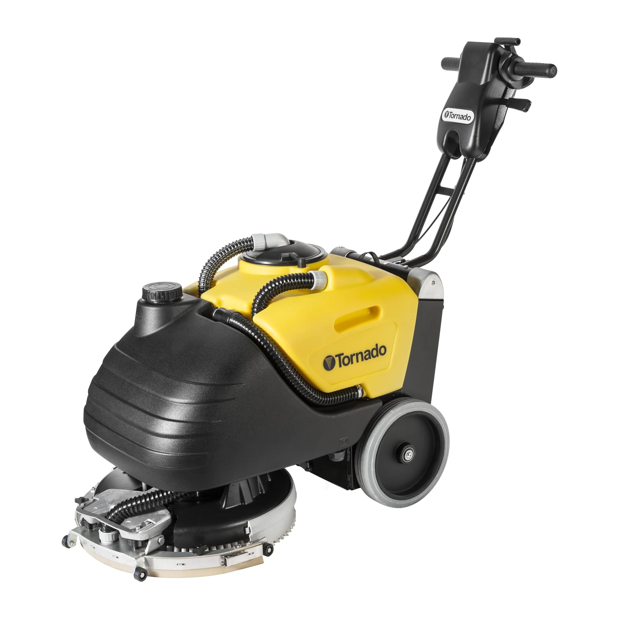 Tornado BD 17/6 compact scrubber, left angle view on white