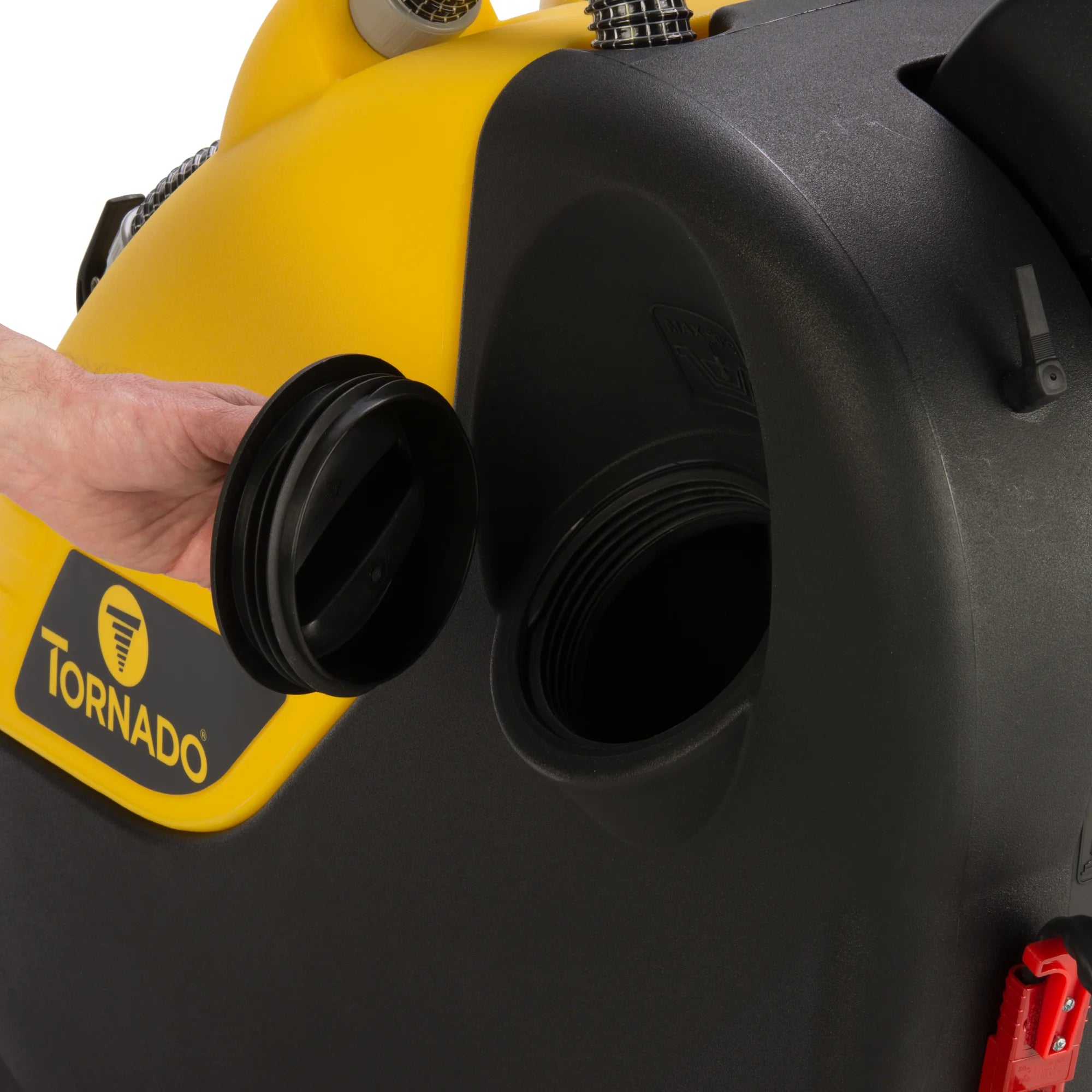 Filling the Tornado BD 20/11LT traction-drive walk-behind scrubber solution tank