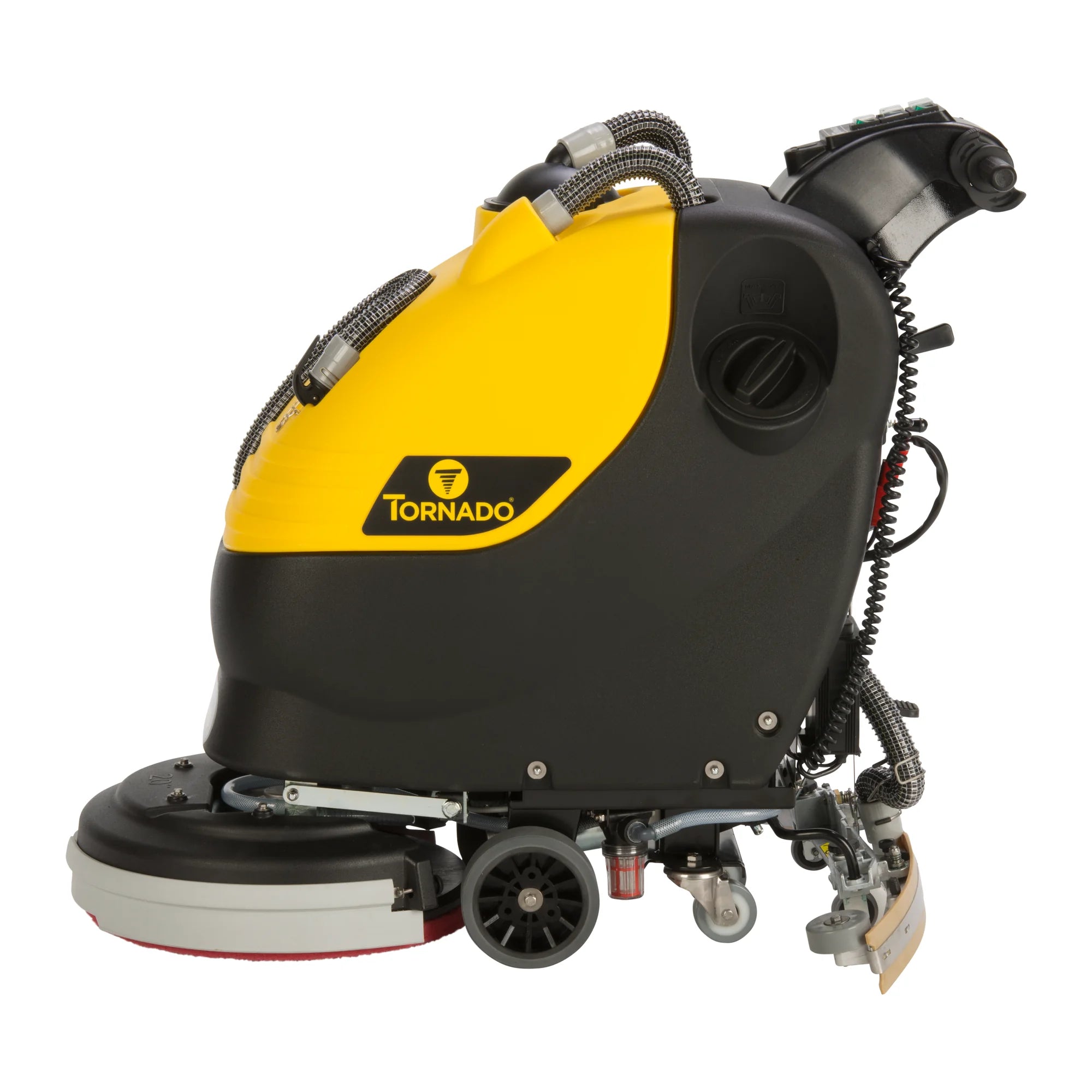 Tornado BD 20/11LT traction-drive walk-behind scrubber, right side view