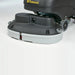 Close-up of the Tornado BD 30/20 dual disk scrub deck and bumper wheels