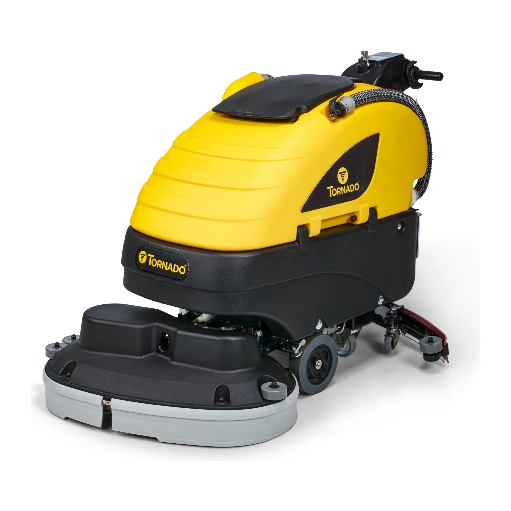 Tornado BD 30/20 walk-behind disk scrubber, front left angle view on white