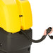 Draining the Tornado BDSO 20/21 stand-on scrubber recovery tank with the drain hose