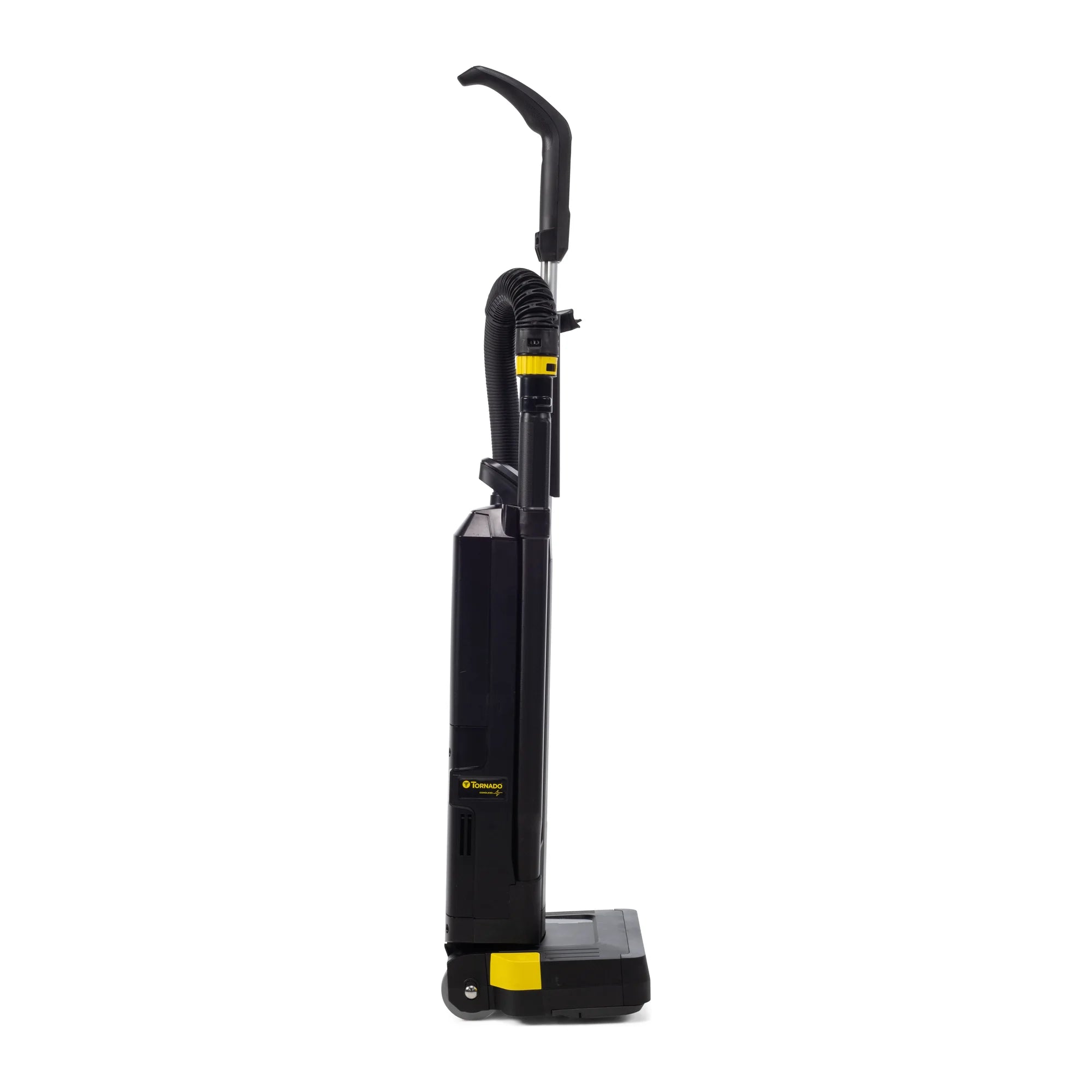 Tornado Strike TV190-W10-U cordless upright vacuum, side view, one of the two machines this filter fits