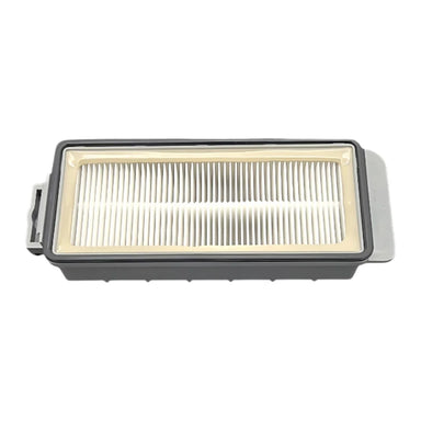 Pleated white HEPA media side of the Tornado K28893420 filter, with its sealing gasket