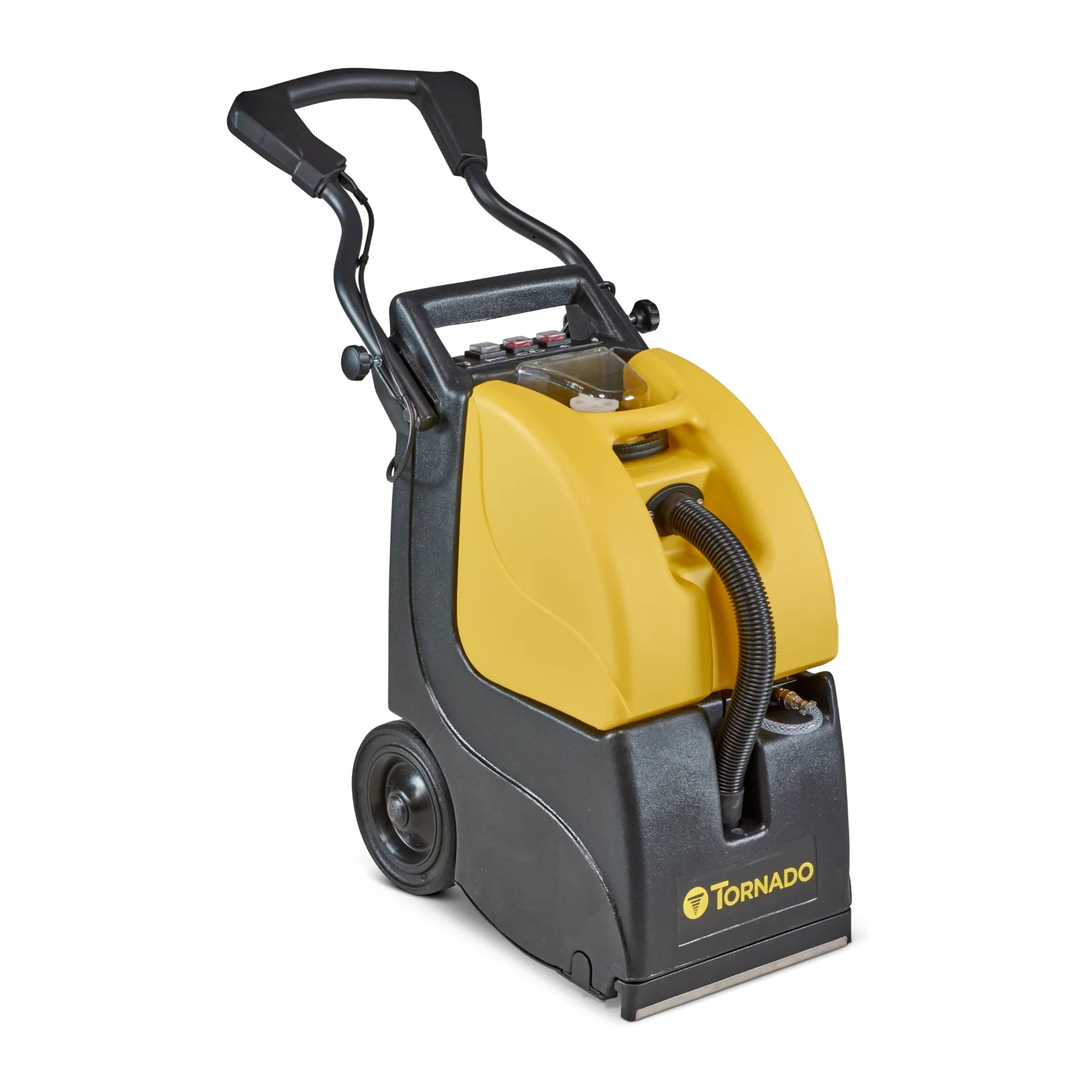 Tornado Mini-Marathon 370 self-contained carpet extractor, front left angle view on white