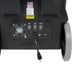 Close-up of the switches and gauges on the rear panel of the Tornado Pro 500 recycling carpet extractor