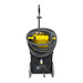 Tornado Pro 500 recycling carpet extractor rear view with the hose coiled and the wand stored, as supplied in the kitted versions