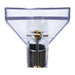 Close-up of the Tornado Pro Spotter portable carpet spotter clear hand tool nozzle