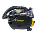 Overhead view of the Tornado Pro Spotter portable carpet spotter with the hose and clear upholstery hand tool