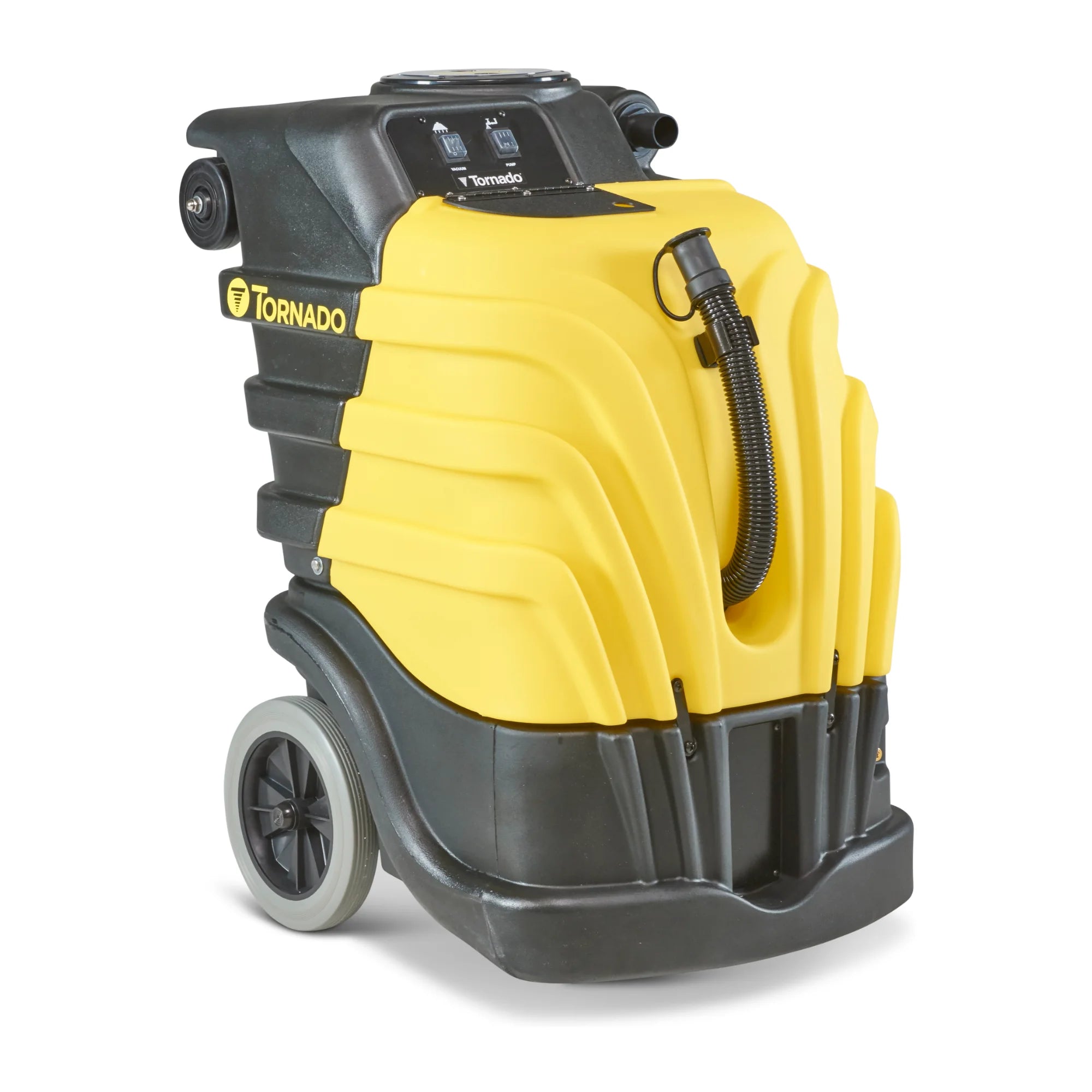 Tornado Surge 10 mid-size carpet extractor, front left angle view on white