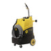 Tornado Surge 500 heated carpet extractor, front right angle view on white, with the hose and wand stored on board