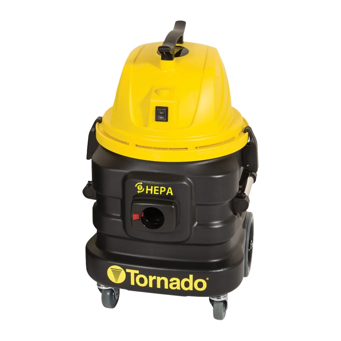 Tornado Taskforce 10 wet dry vacuum, 10 gallon polyethylene tank, front view
