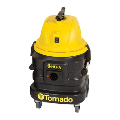Tornado Taskforce 10 wet dry vacuum, 10 gallon polyethylene tank, front view