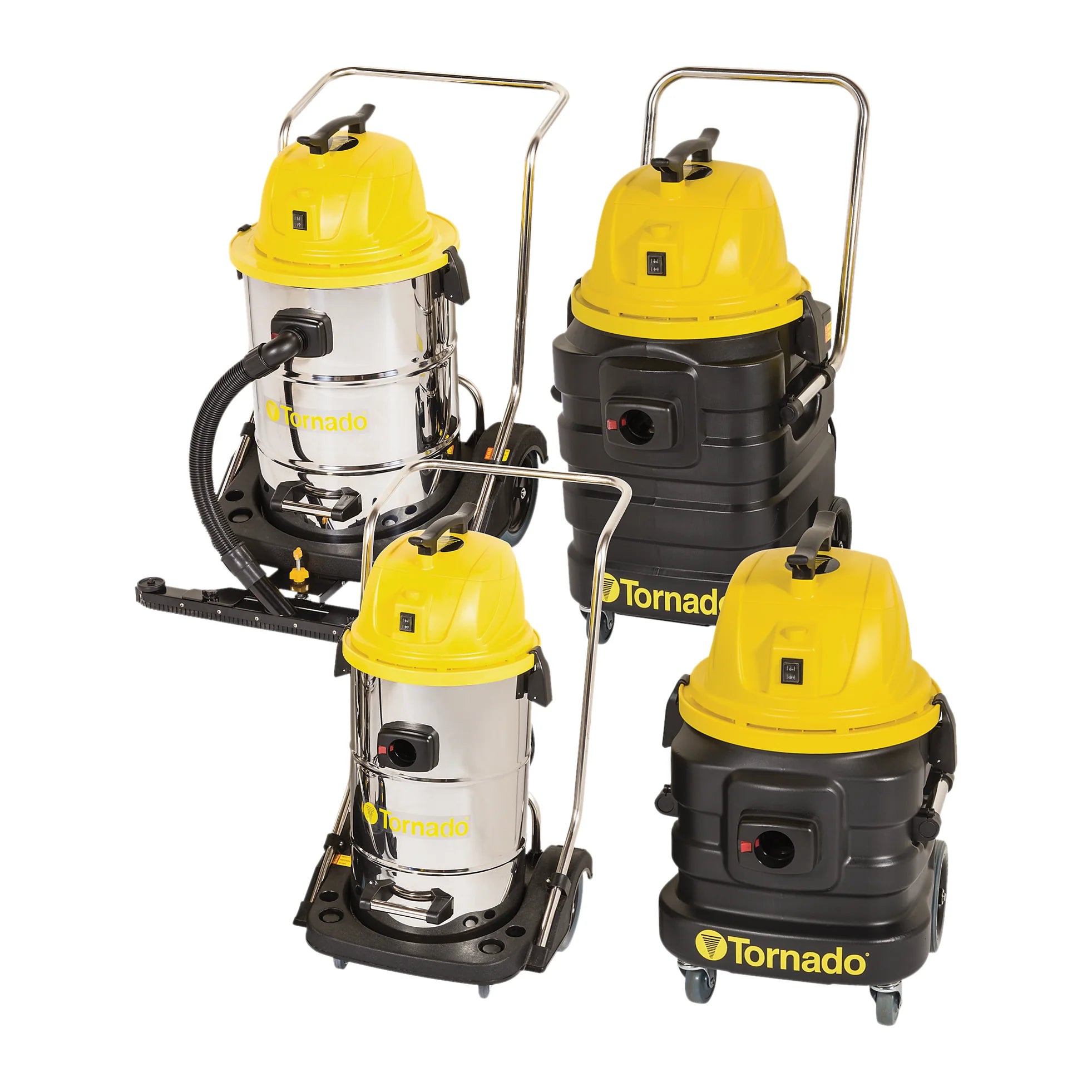 The Tornado Taskforce wet dry vacuum family, including the Taskforce 10