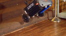 Tornado Vortex 18 CRB scrubber being transported up stairs using the optional Tornado transport cart.