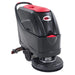 Viper AS5160 floor scrubber fitted with the optional 20-inch disk brush and splash guard skirt, front right angle on a white background